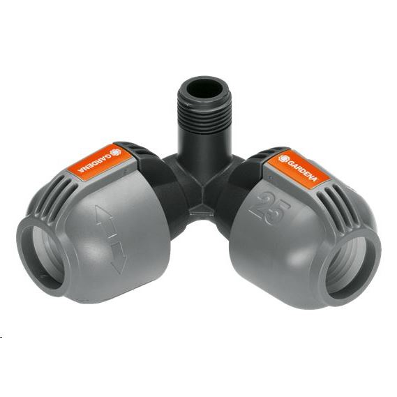 Gardena L-kus 25 mm x vnější závit 1/2", rohová přípojka zadešťovače