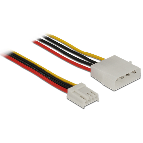 Delock Stromkabel 4 Pin Stecker > 4 Pin Floppy Buchse 40 cm