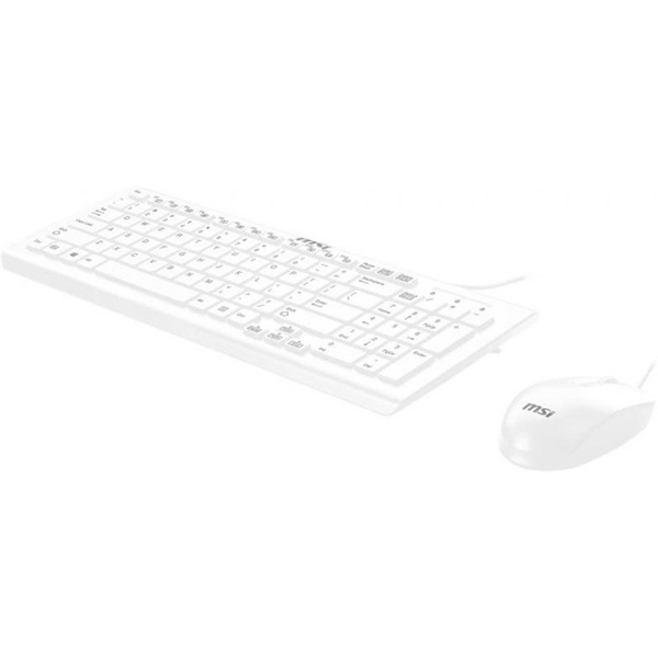 MSI ACCY Bill+egér, SK9626MW vezetékes billentyűzet + egér, fehér (956-04HU305-103)