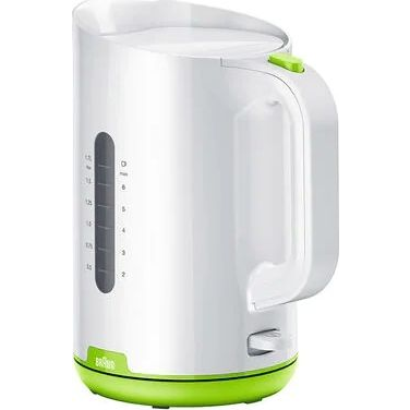 Braun WK 1100 elektromos vízforraló 1,7 L 2200 W Zöld, Fehér (WK 1100 GR)