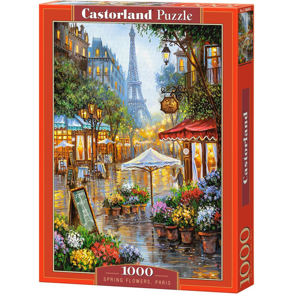 Castorland Spring Flowers, Paris Puzzle 1000 pz Arte
