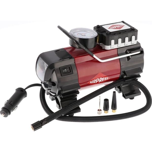 AIRPRESS 12V COMPRESSOR WITH FLASHLIGHT