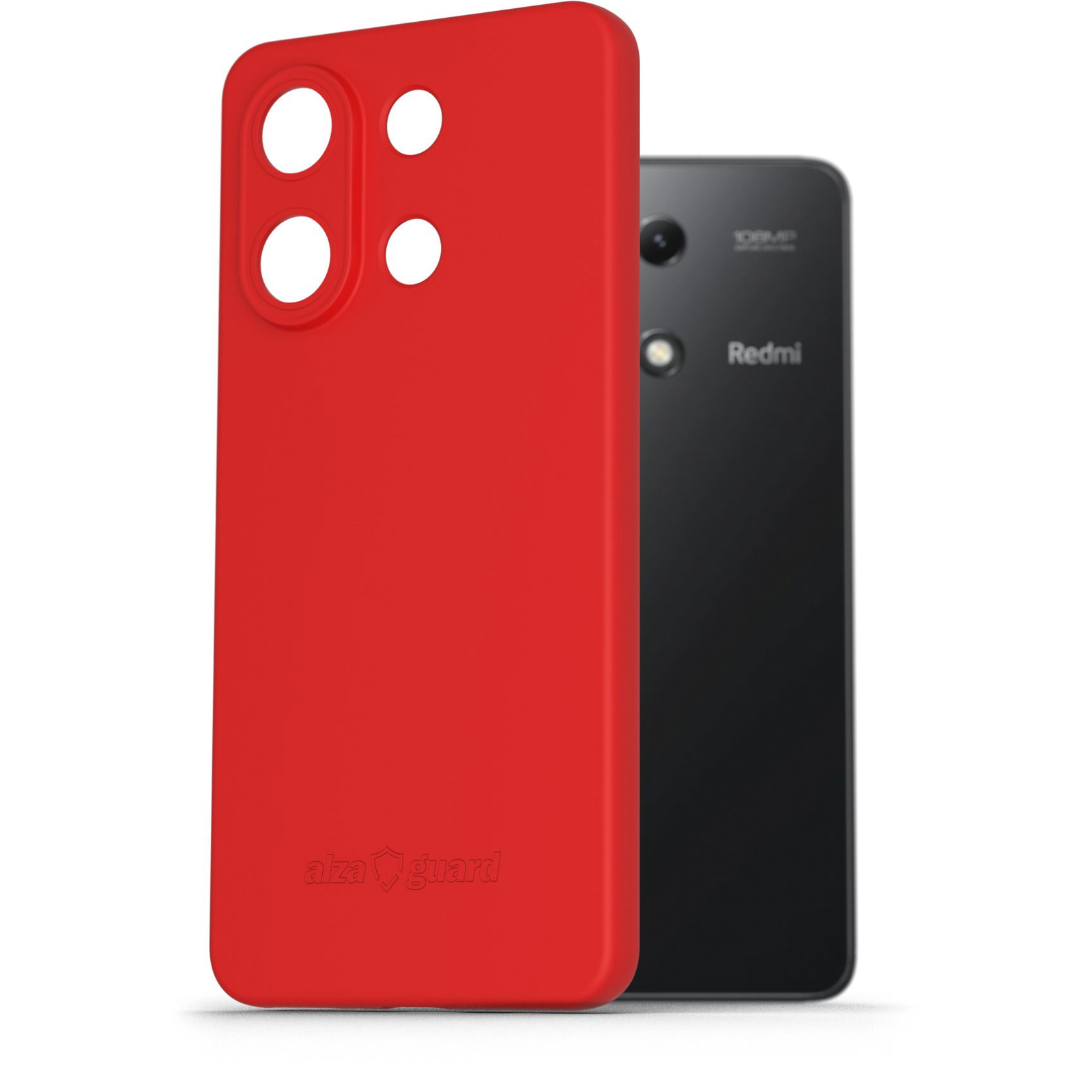 AlzaGuard Matte TPU Case Xiaomi Redmi Note 13 Pro 4G piros tok (AGD-PCT386R)