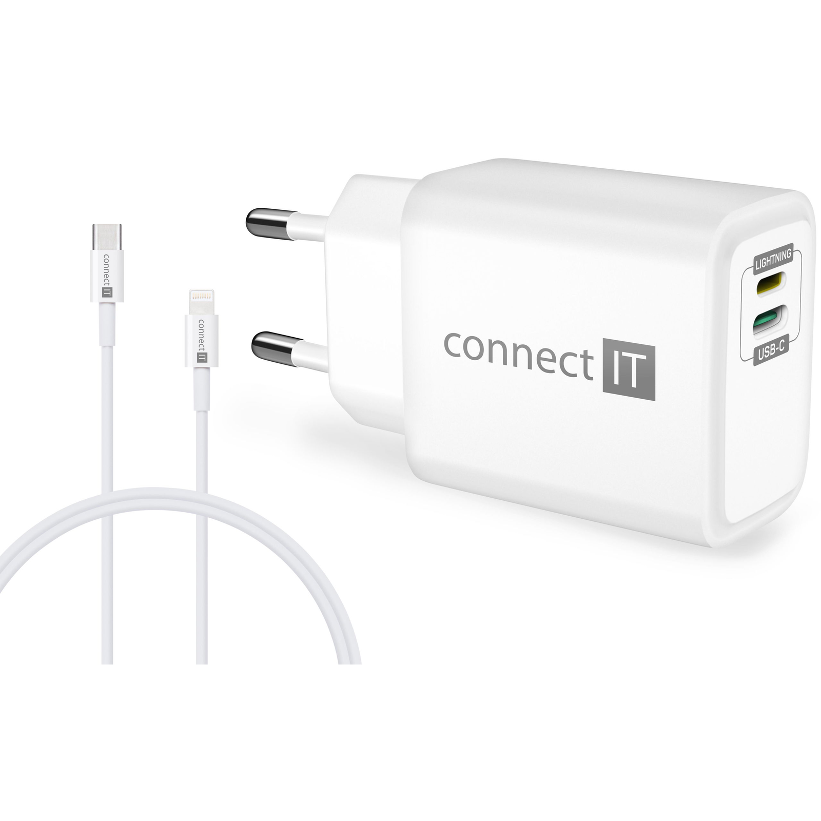 Connect IT Duplex töltőfej (CWC-2090-WH)