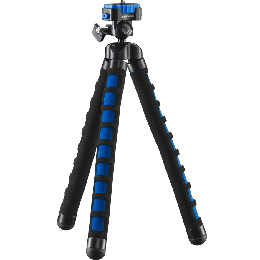 Mantona Kaleido Flex Mini Tripod - Kék/Fekete (21399)
