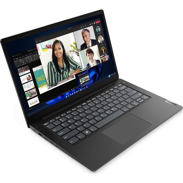 Lenovo V14 AMD Ryzen™ 7 7730U Laptop 35,6 cm (14") Full HD 16 Giga Bites DDR4-SDRAM 512 Giga Bites SSD Wi-Fi 6 (802.11ax) Windows 11 Home Negru