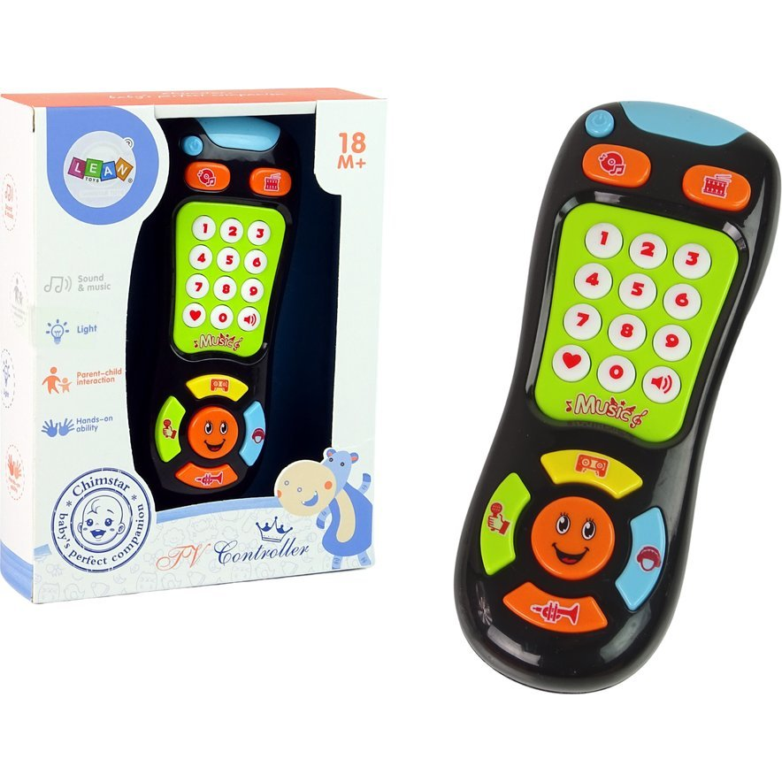 Lean Toys Interaktív Tv Távirányító Kisgyermekeknek Zenei Oktató Pilot (12067)