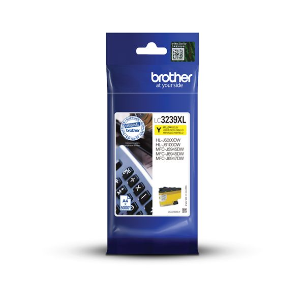 Brother LC-3239XLY blækpatron 1 stk Original Højt (XL) udbytte Gul
