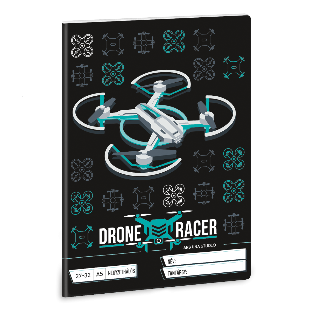 Ars Una Drone Racer 32 lapos A5 kockás füzet - Mintás (53631312)