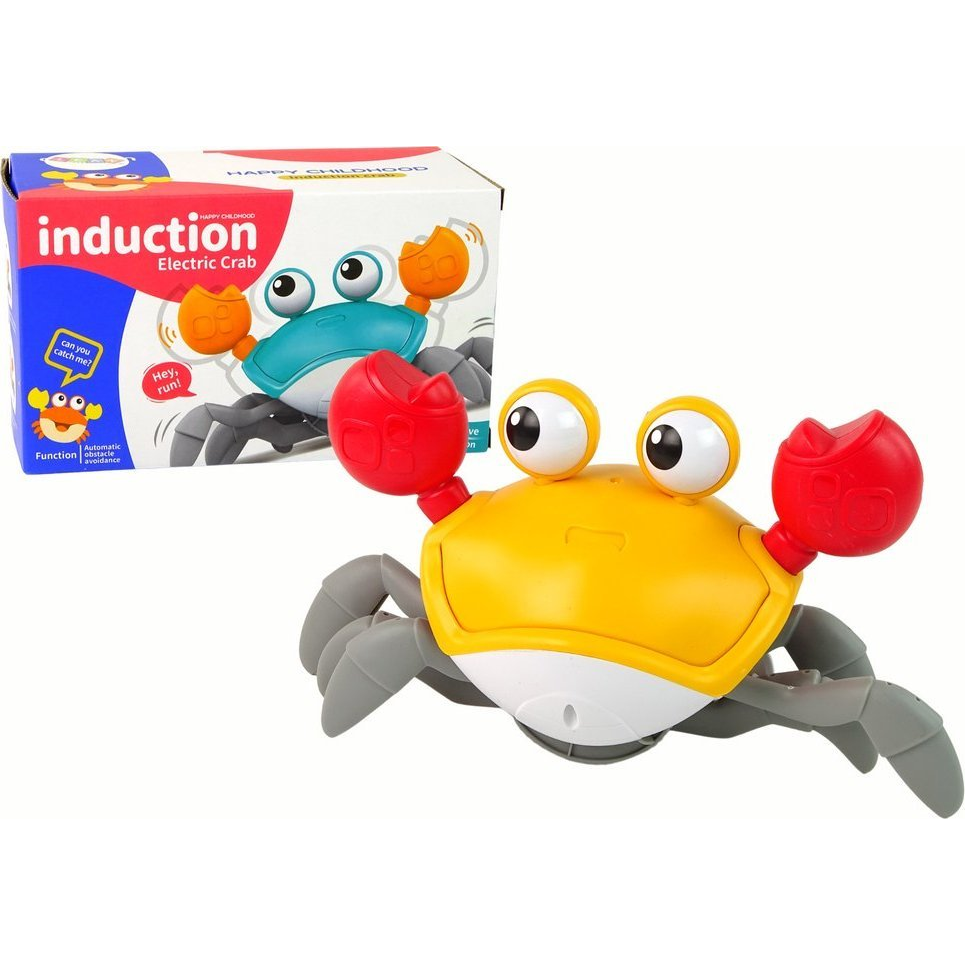 Lean Toys Mozgó Rák Interaktív Hang Narancssárga (15966)