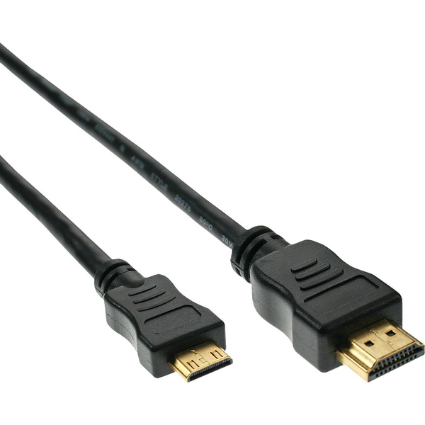 InLine 4043718097333 HDMI-kabel 1,5 m HDMI Type A (Standard) HDMI Type C (Mini) Sort