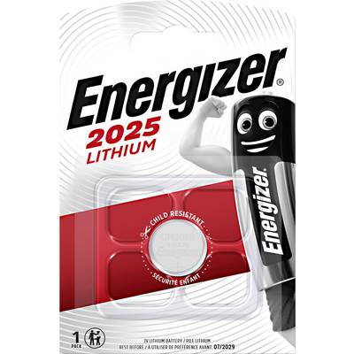 CR2025 lítium gombelem, 3 V, 163 mAh, Energizer BR2025, DL2025, ECR2025, KCR2025, KL2025, KECR2025, LM2025 (637433)