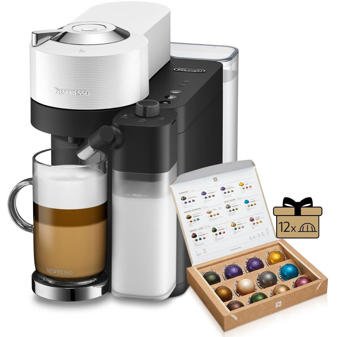 Nespresso De'Longhi Vertuo Lattissima White ENV300.W (ENV300.W)