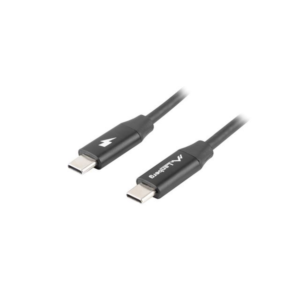 USB-C кабел, бързо зареждане, 1 м, черен