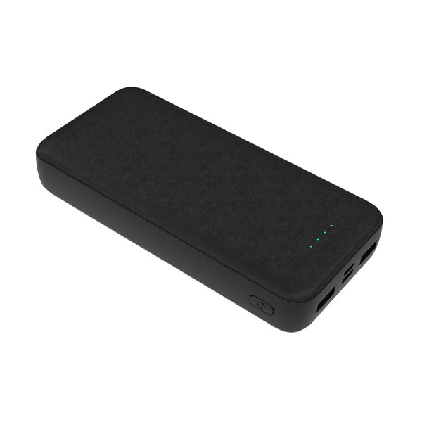 Platinet Power Bank комплект 20000 mAh + 20W PD зарядно устройство черно