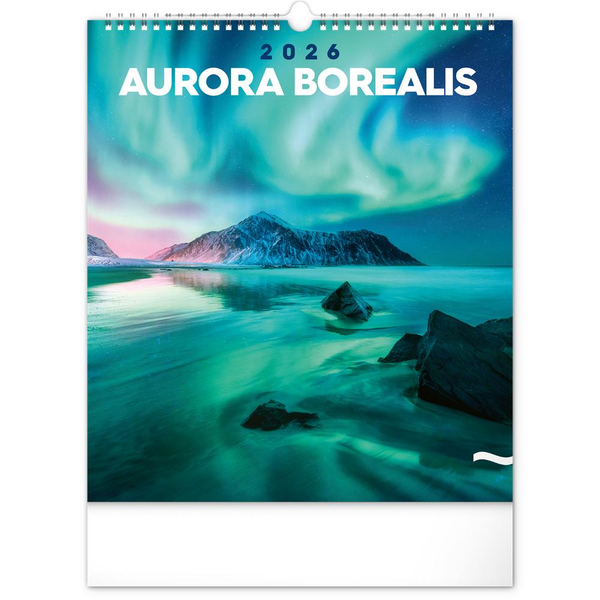 REALSYSTEM Falinaptár képes  300x340mm Aurora Borealis  2026. (6087-AB)