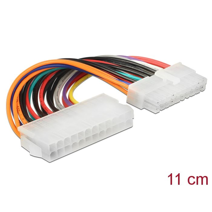 Delock ATX 24 tűs anya > ATX 20 tűs apa átalakító kábel (65606) (del65606)