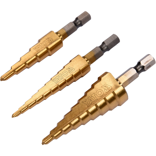 YATO Lépcsős kúpos fúrószár készlet, 3-20 mm
