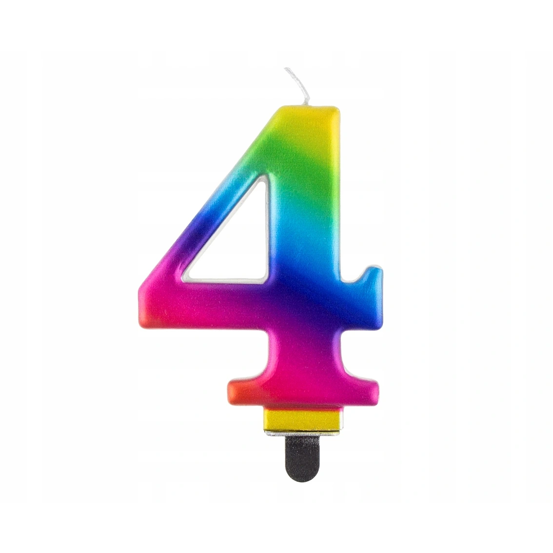 Szivárvány színű születésnapi gyertya, 8 cm - 4 (SCG4)