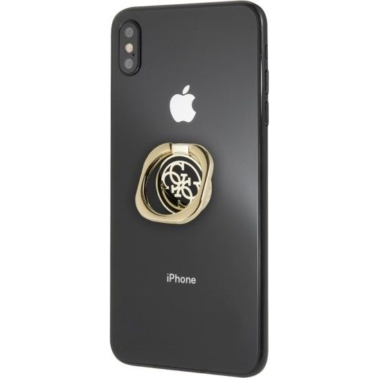 GUESS STOJALO ZA PRSTANE GURSEQGBK ZLAT IN ČRN OVITEK ZA TELEFON 4G
