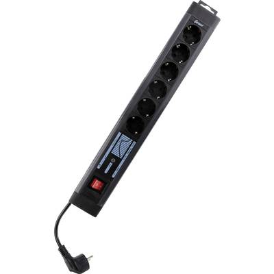 REV 0015663513 Elosztó kapcsolóval 6 részes Antracit, Fekete Védőérintkezős 1 db (0015663513)