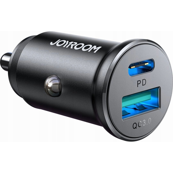 Incarcator Auto USB, Type-C, Fast Charging, 30W - JoyRoom (JR-CCN05) - Negru