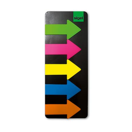 Sigel Nyilak 25x45 mm Jelölőcímke 5x25 lap - Vegyes (HN600)