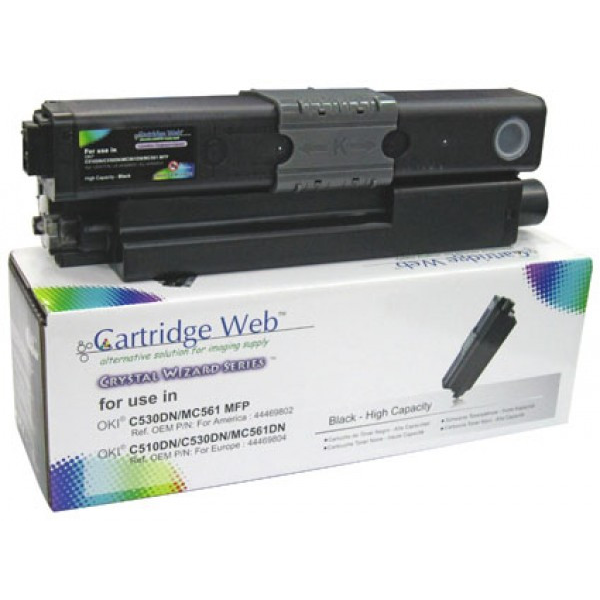 Cartridge Web Utángyártott OKI C510/C530 Toner Black 5.000 oldal kapacitás (OKIC530BKFUCW) (OKIC530BKFUCW)