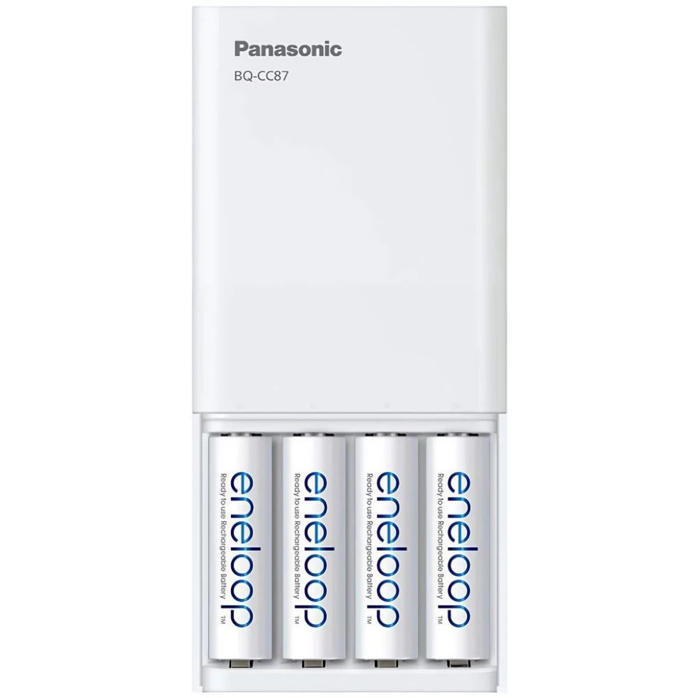 Panasonic Eneloop BQ-CC87USB hordozható AA/AAA akkumulátor töltő USB csatlakozóval (BQ-CC87USB)