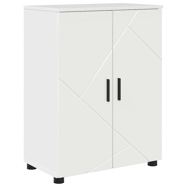 Fürdőszoba Székény Magasfényű fehér 60 x 35 x 80 cm Faanyag