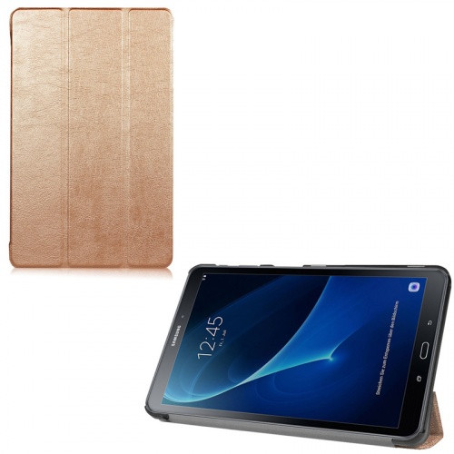 Samsung Galaxy Tab A 10.1 (2016) SM-T580 / T585, mappa tok, Trifold, vörösarany (G65299)
