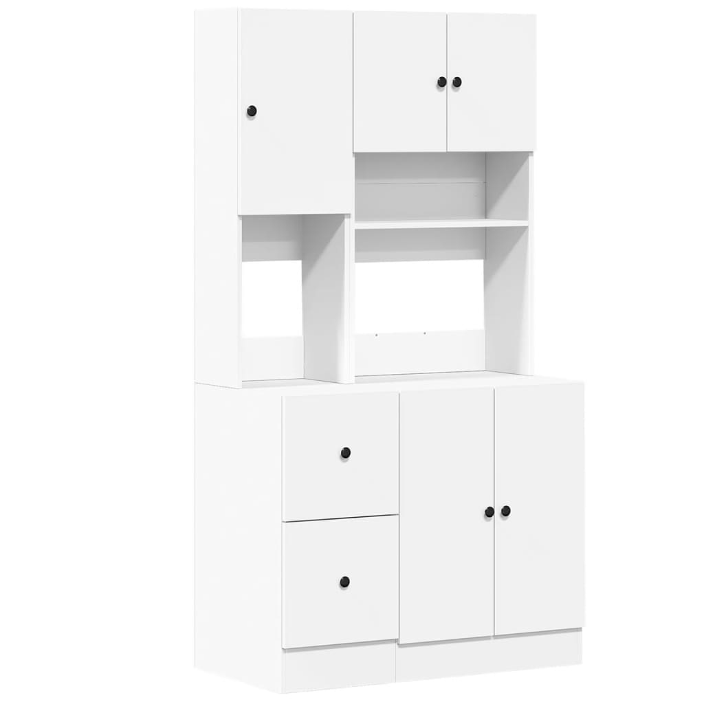 fehér szerelt fa konyhaszekrény 95 x 50 x 180 cm (3276532)