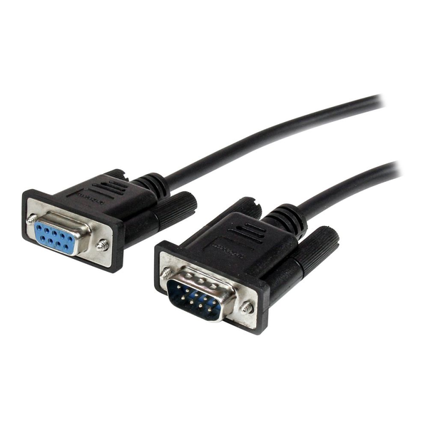 StarTech.com 2m Black Straight Through DB9 RS232 Serial Cable - DB9 RS232 Serial Extension Cable - Male to Female Cable (MXT1002MBK) - serial extension cable - DB-9 to DB-9 - 2 m