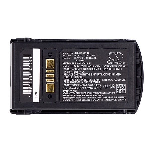 Cameron Sino Li-Ion akku (3.7V/5200mAh, Zebra MC3200, MC32N0, MC32N0-S, MC3300 kompatibilis) (CS-MC321XL)