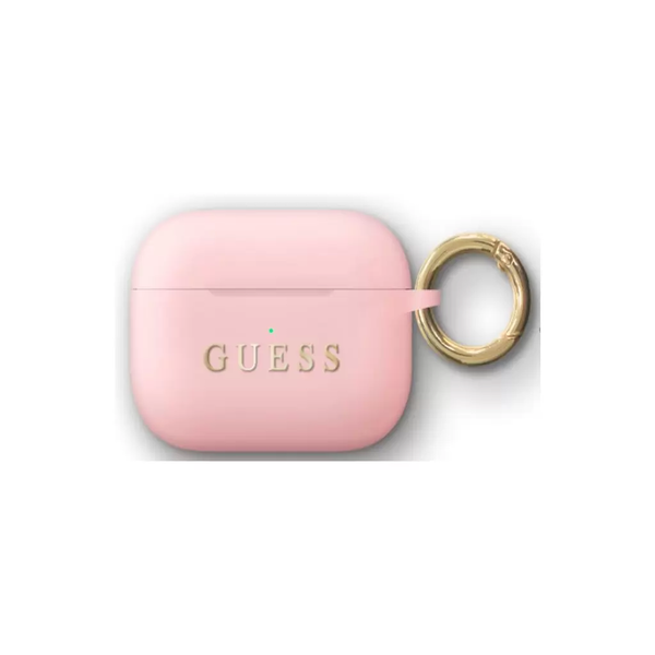 Guess Apple Airpods Pro szililkon tok, rózsaszín, GUACAPSILGLLP