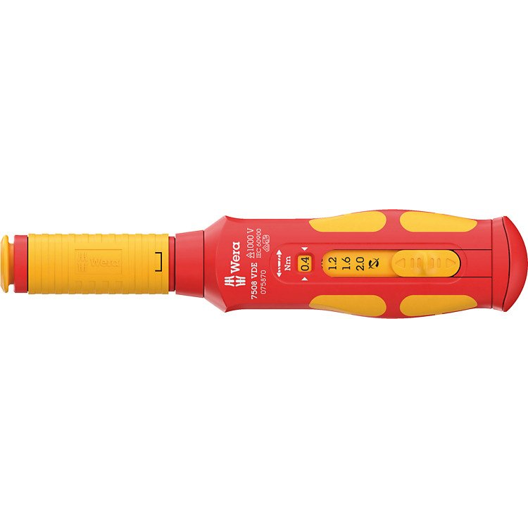 Wera 7508 VDE Forgatónyomatékos csavarhúzó VDE 0.4 - 2 Nm (05075870001)