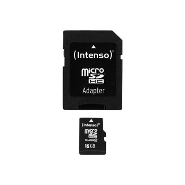 Card de memorie Intenso Micro SDHC 16gb Class10 + Adaptor