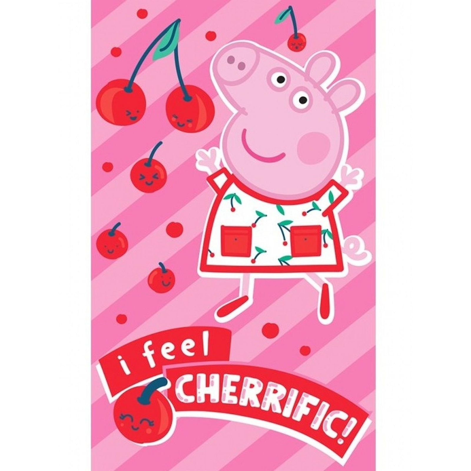 Carbotex Baby towel Pepin Piggy as a cherry, 30 × 50 cm (040134-LICENC004A)