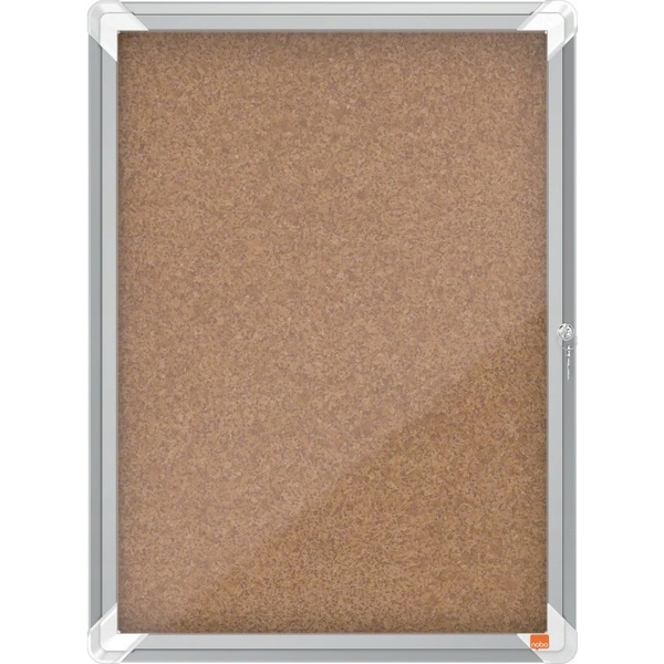 Nobo 1902561 afficebord Binnen Bruin, Zilver Aluminium