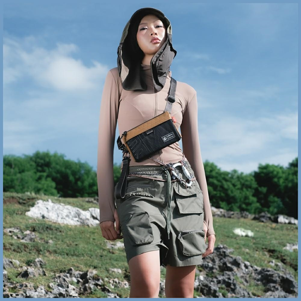 SKINARMA Telefon tartó táska övtáska barna fekete SP113435