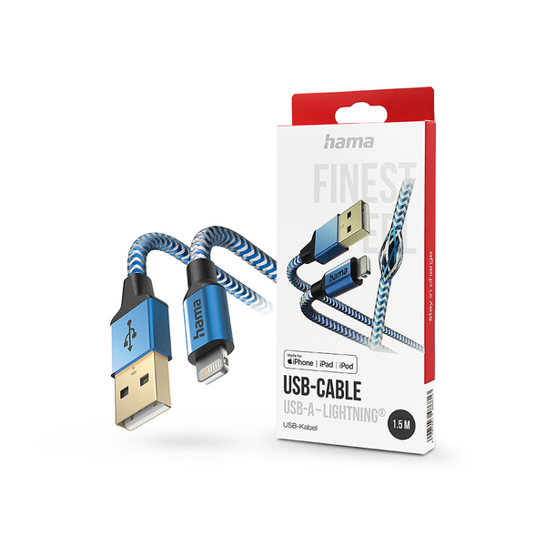 Hama Reflective 1,5 m Blu