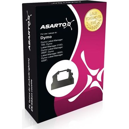 Asarto Taśma Asarto do DYMOD12/7/W/BK | S0720610 | white/black