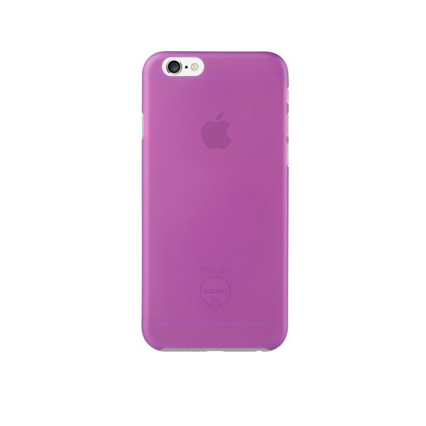 Ozaki OC555PU 0.3Jelly Purple iPhone 6/6S Védőtok + Kijelzővédő fólia - Lila (OC555PU)
