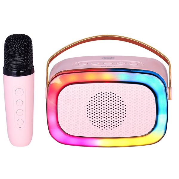 PŘENOSNÝ KARAOKE BOOMBOX SET REPRODUKTOR BLUETOOTH MIKROFON USB