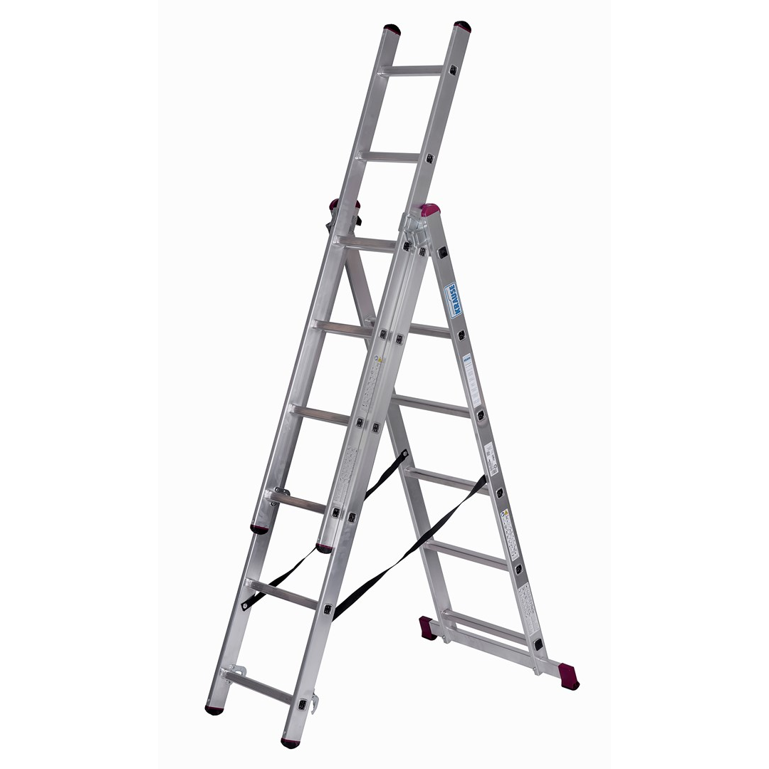 Krause Corda 3x6 lépcsőfokos alumínium állólétra (30368)