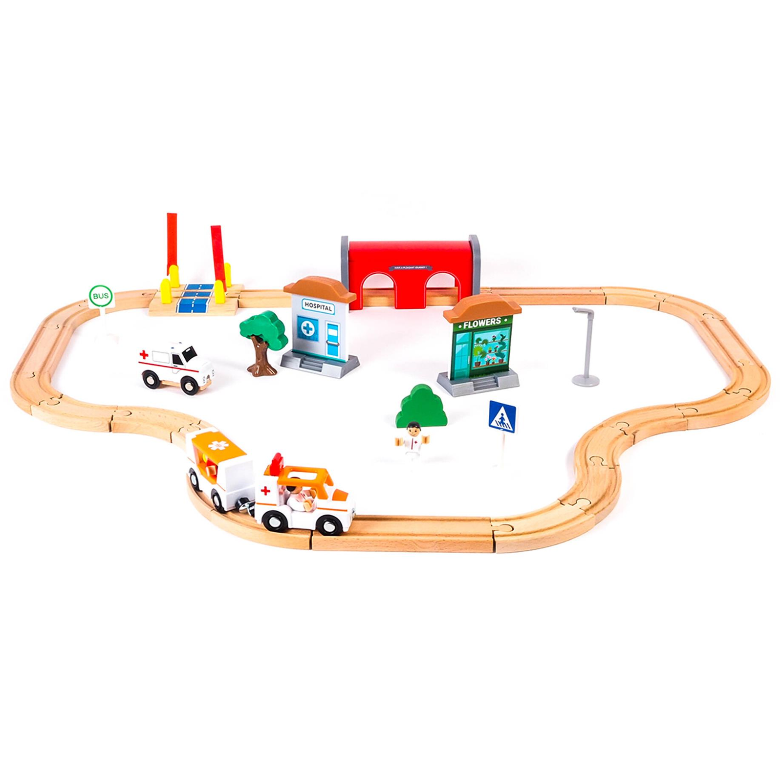 Aga4Kids Wooden train track DS5647 (K19789)