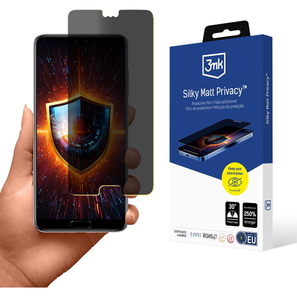 HUAWEI P20 - 3MK SILKY MATT Ochranná fólia s ochranou súkromia