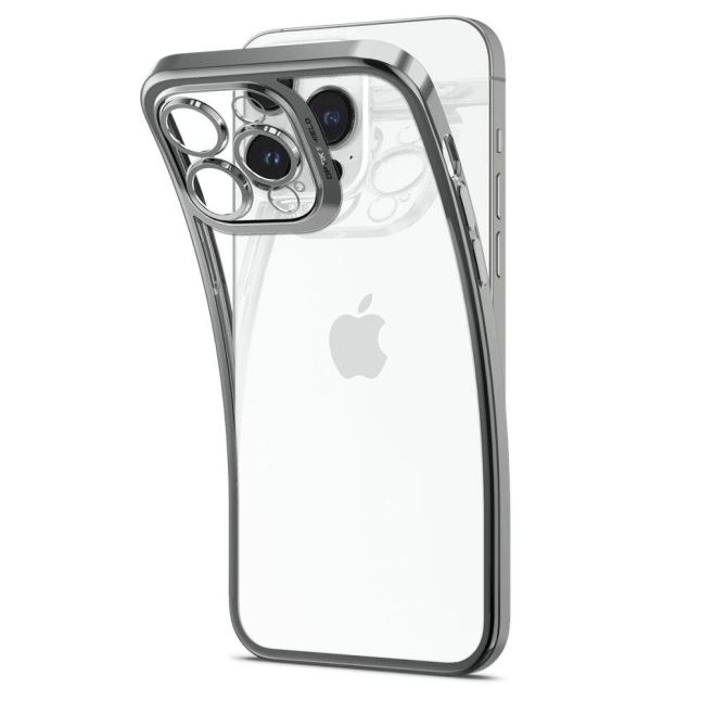 Spigen Optik Crystal Apple iPhone 14 Pro Max tok szürke-átlátszó (ACS04834) (ACS04834)