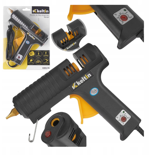 Pistolet do kleju na gorąco 5-stopniowy 150W (12/48)