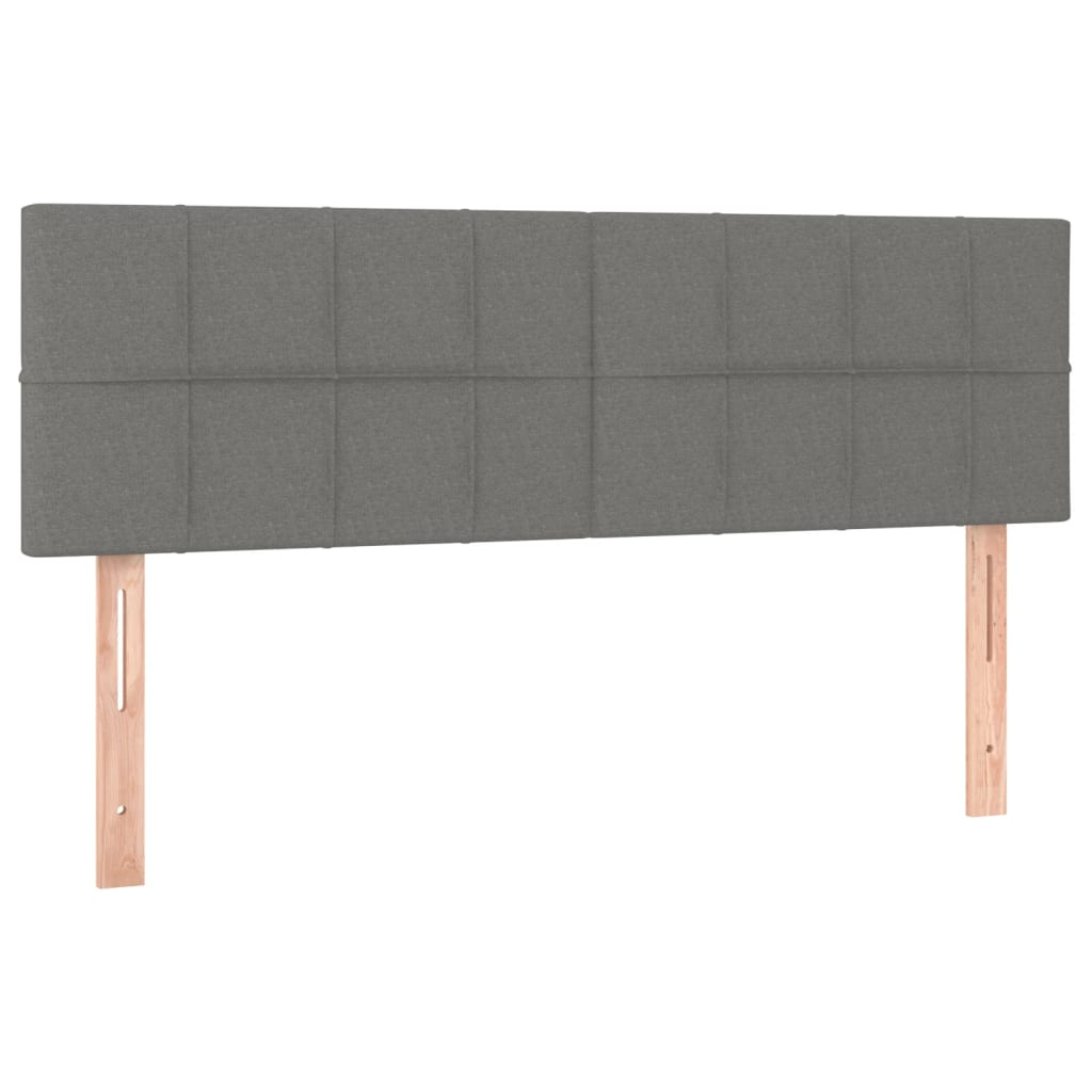 2 db sötétszürke szövet fejtámla 72 x 5 x 78/88 cm (346047)